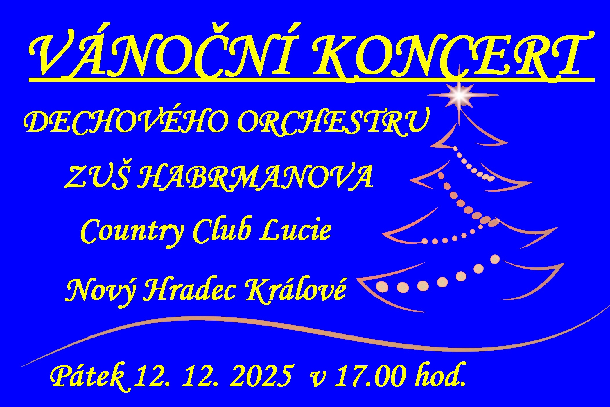 Vánoční koncert dechového orchestru 12.12.2025